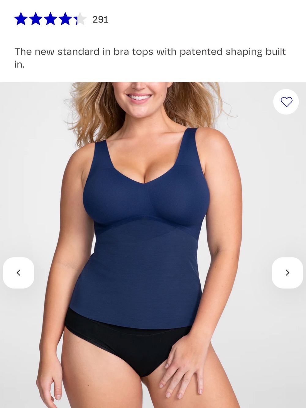 Honeylove Navy Sculpting Shaping Camisole